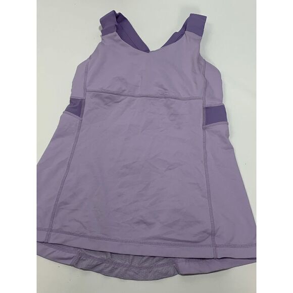 Lululemon Women's Active Tank Crisscross Back Workout Athletic Gym Purple Size 6 - Picture 1 of 6
